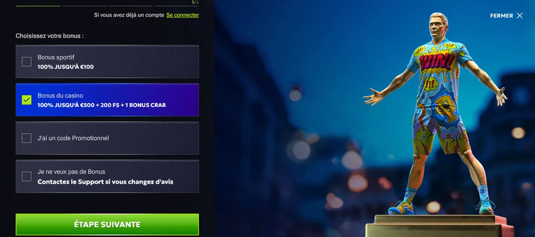 RTBet Casino S’inscrire